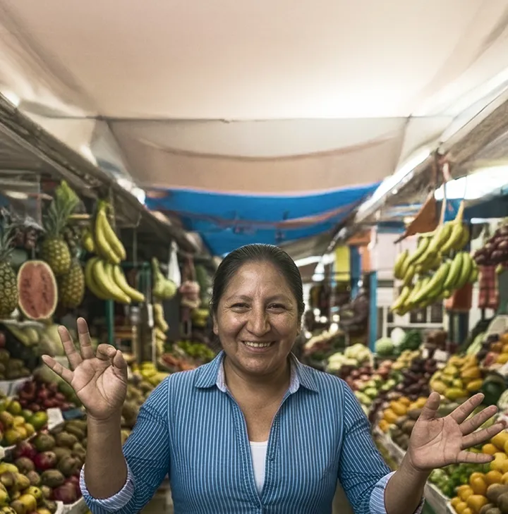 Emprendedora en su negocio